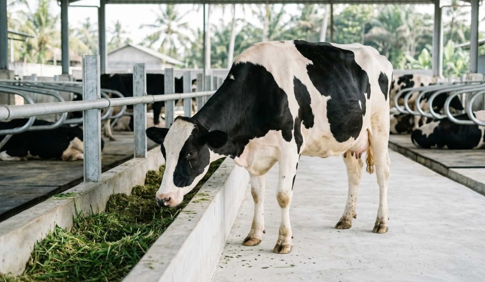 sapi tidak mau makan dan lemas berdiri lesu di kandang tanda penyakit