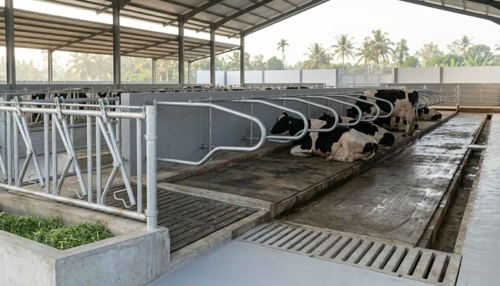 ukuran kandang sapi perah friesian holstein kandang individu standar