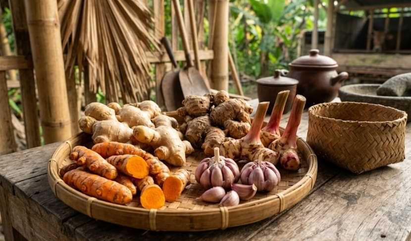 obat tradisional sapi tidak mau makan bahan rempah kunyit temulawak jahe