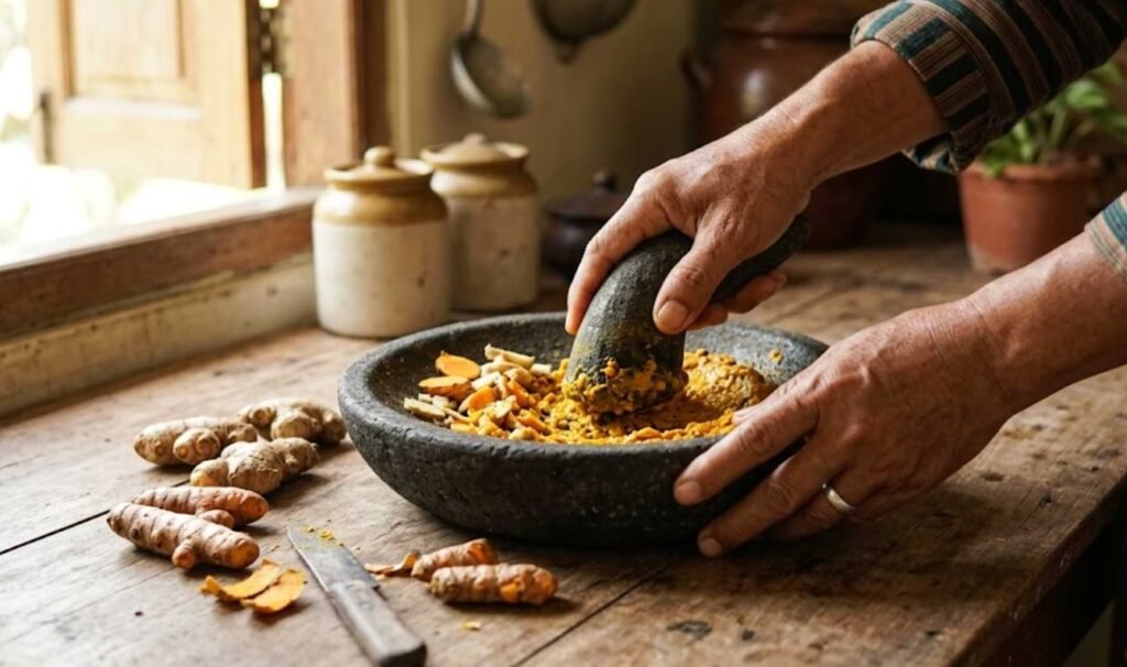 cara membuat jamu penambah nafsu makan sapi proses blender empon empon segar