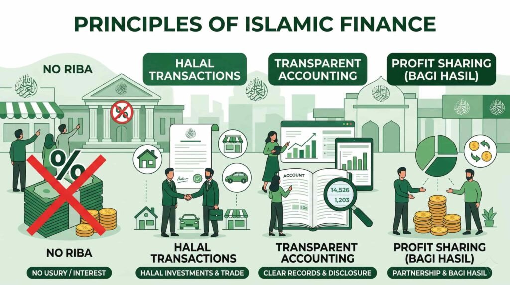 prinsip syariah koperasi bebas riba halal adil dan transparan dalam transaksi