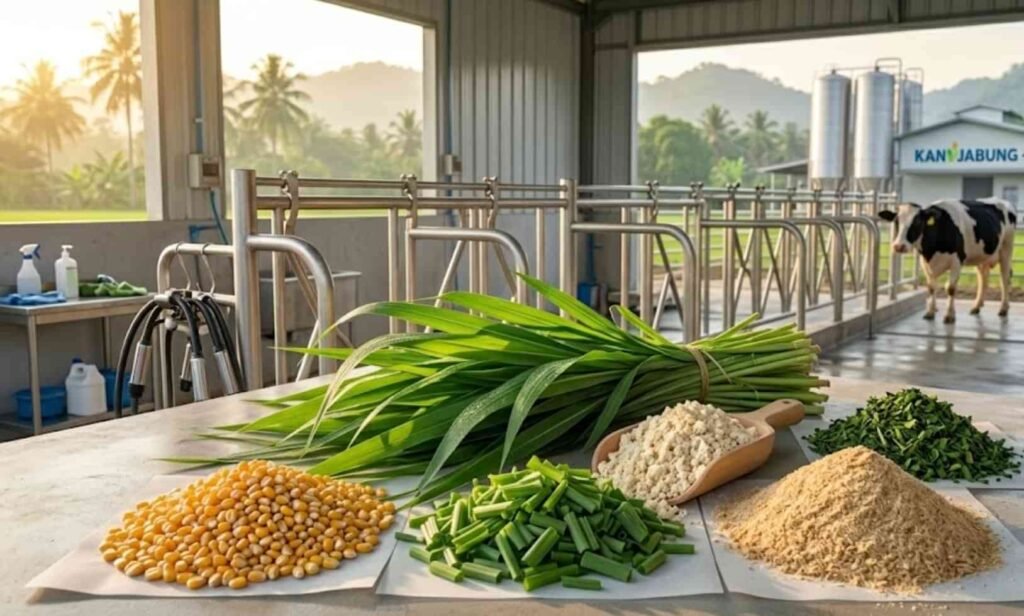 kebutuhan pakan sapi holstein hijauan segar konsentrat untuk produksi susu optimal