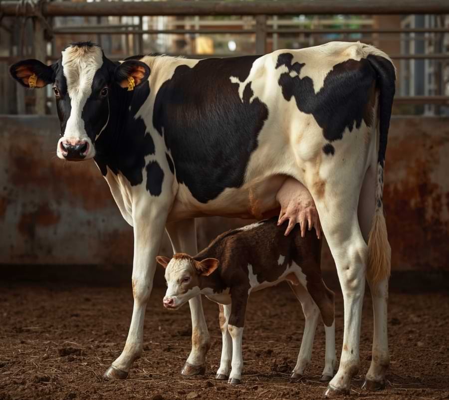 sapi perah menyusui pedet setelah melahirkan fase laktasi awal kolostrum