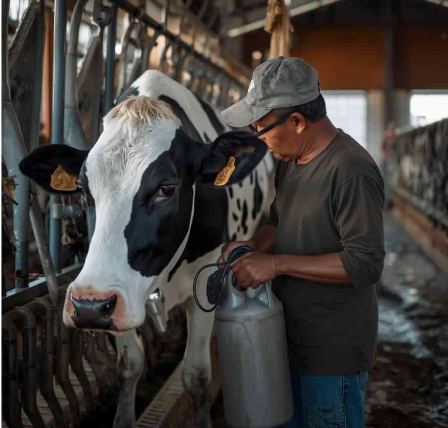 pemerahan sapi perah yang benar teknik dan jadwal untuk melancarkan produksi susu