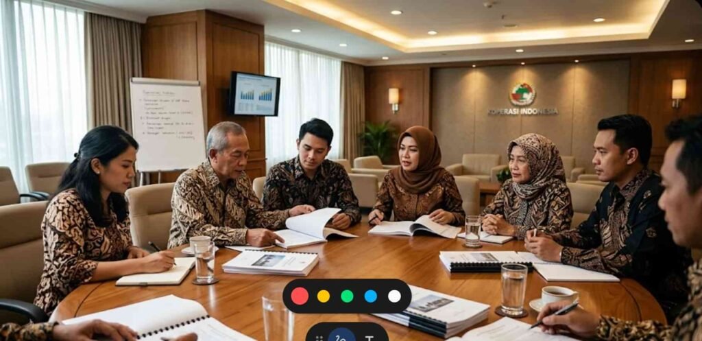 rapat pembentukan koperasi syariah dengan minimal 9 anggota pendiri