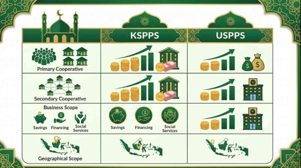 tabel modal minimal KSPPS dan USPPS koperasi syariah berdasarkan Permenkop 2023