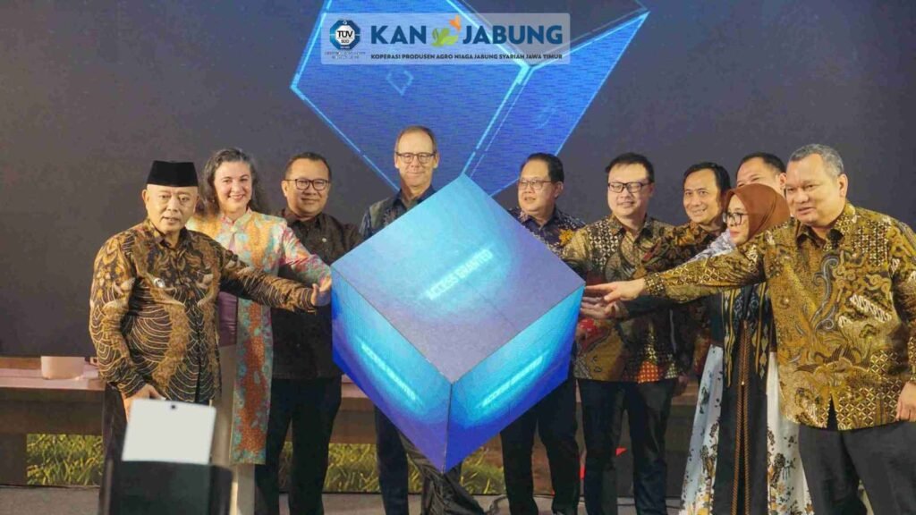 Seremoni access granted simbol peluncuran resmi sistem ERP KAN Jabung