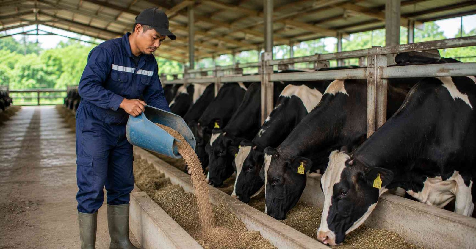 cara pemberian pakan konsentrat yang benar untuk sapi perah di kandang