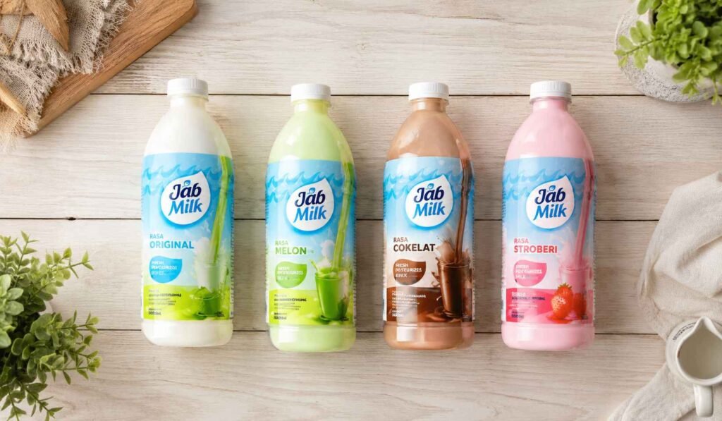 jabmilk varian rasa original melon coklat dan strawberry susu pasteurisasi segar