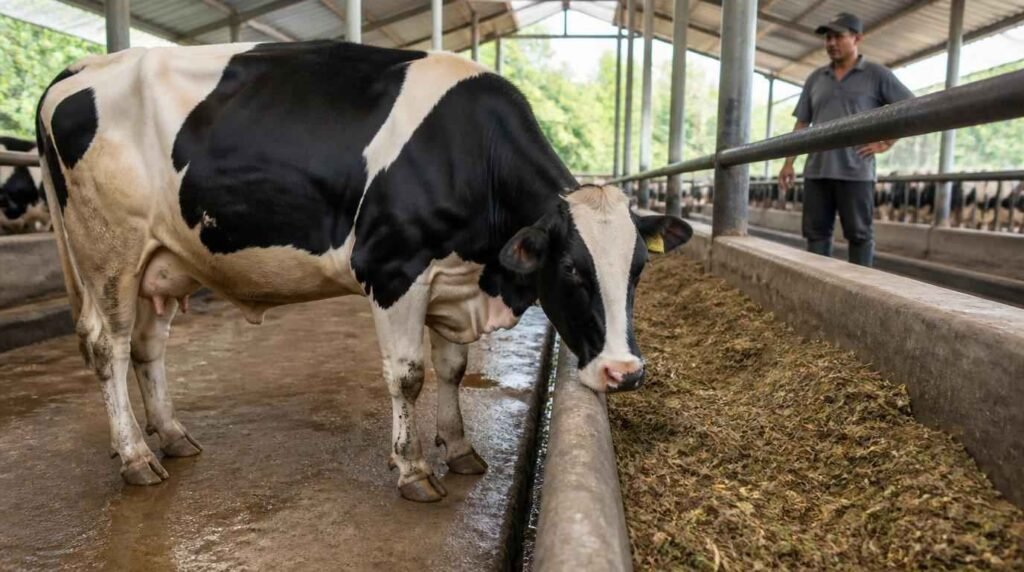penyebab sapi tidak lahap makan nafsu makan turun di kandang