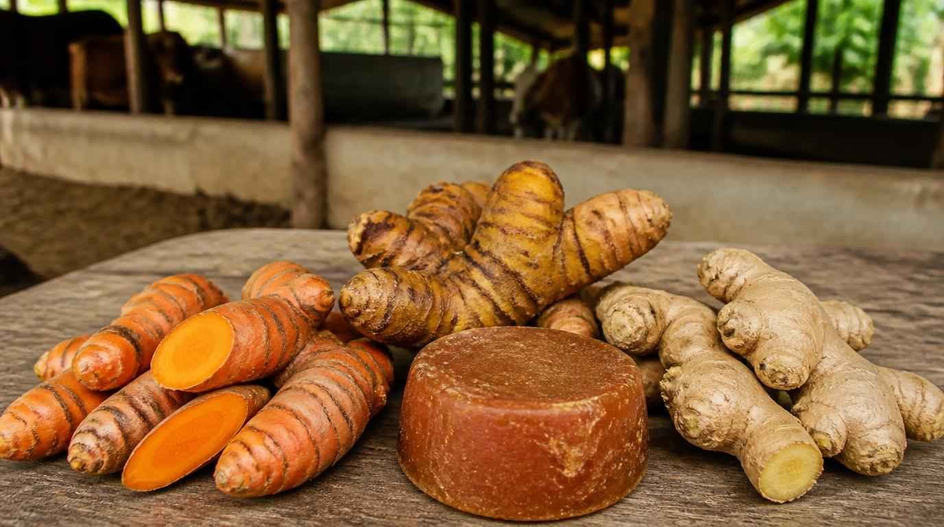 jamu sapi biar lahap makan tradisional kunyit temulawak untuk sapi perah
