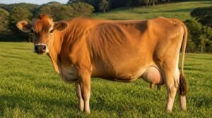 Sapi Jersey penghasil susu beta-kasein A2 alami di padang rumput hijau