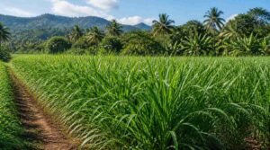 Hamparan rumput pakchong hijau segar di lahan peternak KAN Jabung Malang