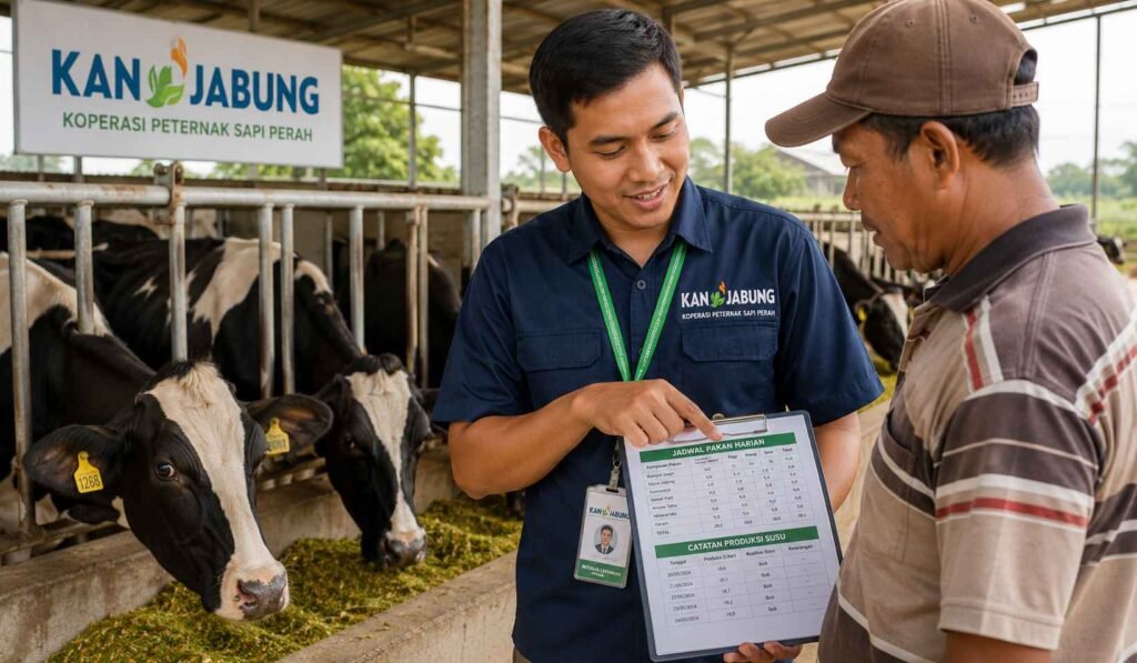 strategi manajemen laktasi sapi perah KAN Jabung Malang