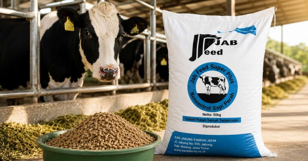 konsentrat sapi perah JabFeed KAN Jabung untuk pakan optimal sapi FH