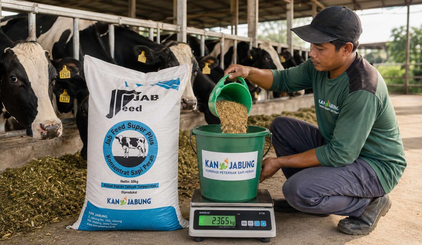 berapa kg konsentrat sapi perah per hari untuk produksi susu optimal
