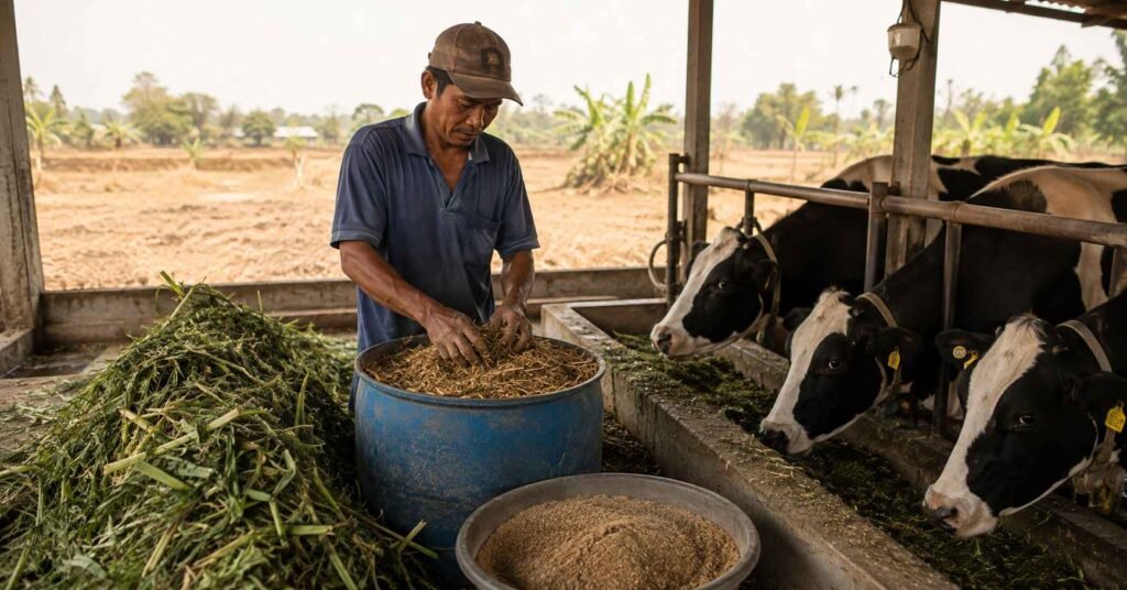 pakan sapi saat musim kemarau