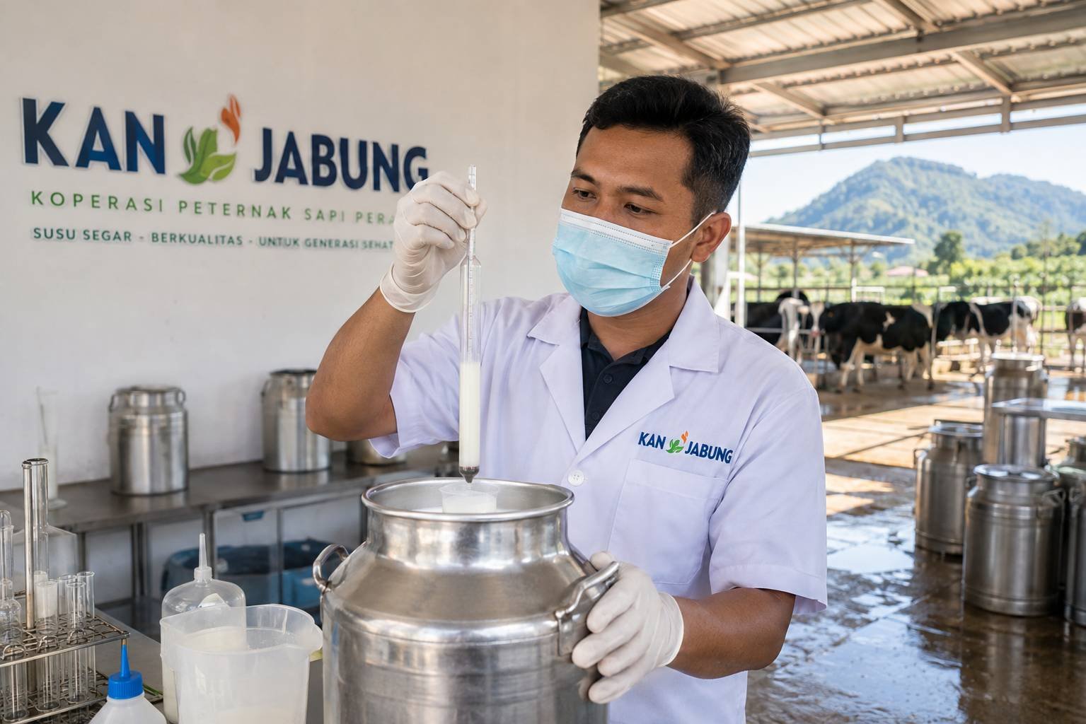 Standar kualitas susu sapi segar di KAN Jabung