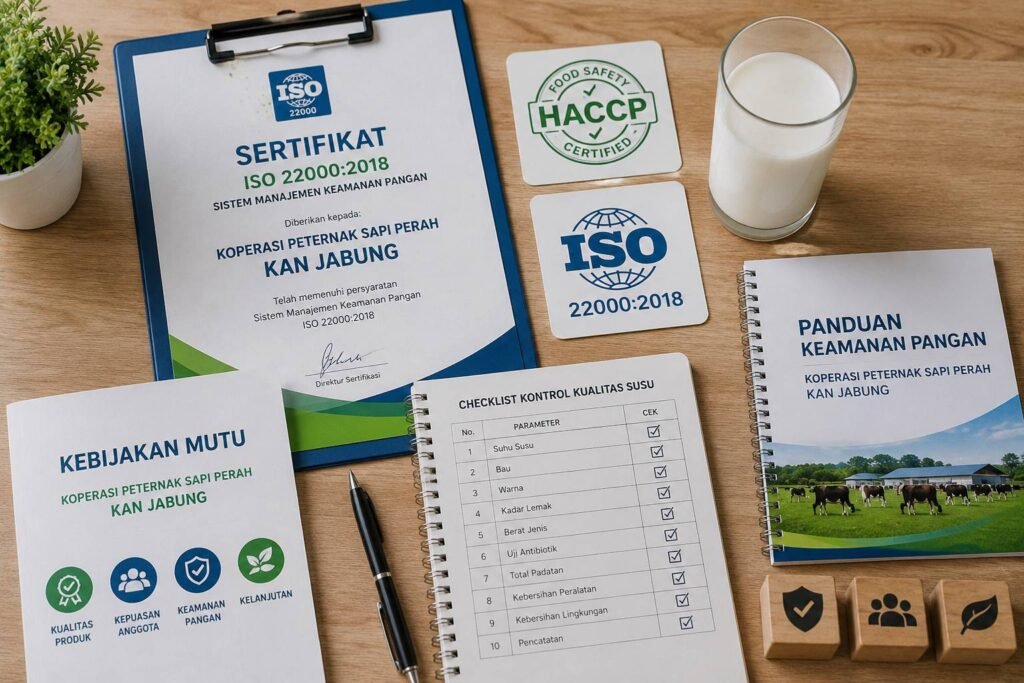 Sertifikasi ISO dan Halal produk susu KAN Jabung