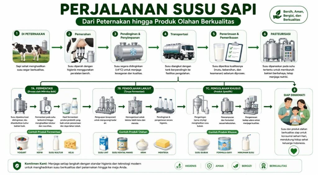 alasan susu sapi segar perlu diolah sebelum dikonsumsi untuk keamanan pangan