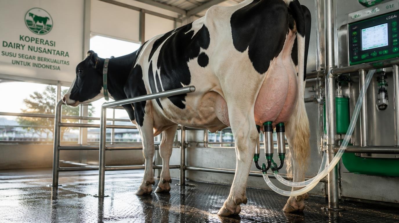frekuensi pemerahan sapi susu yang ideal untuk produksi susu maksimal