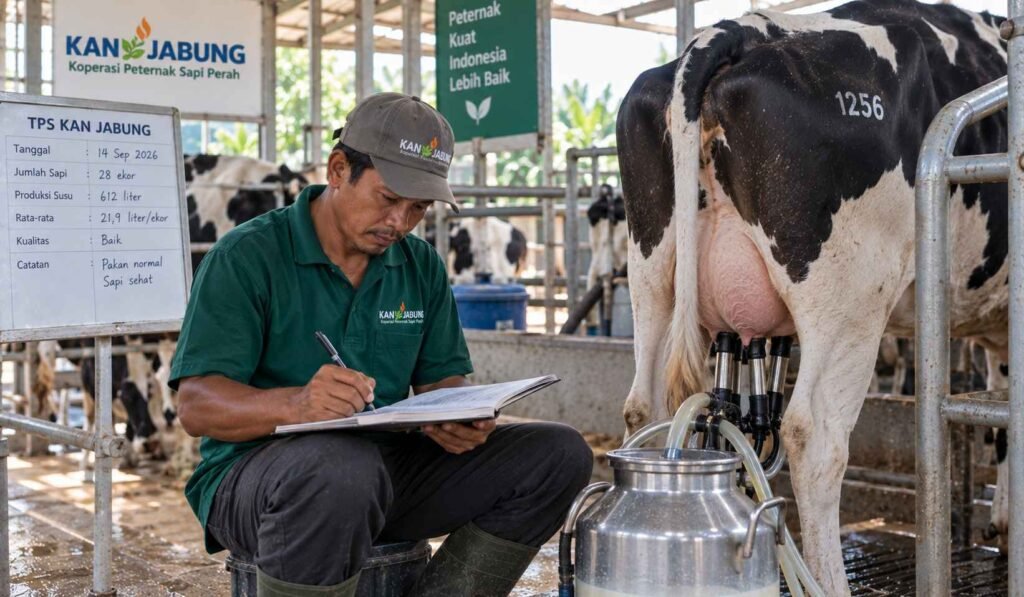 evaluasi merk konsentrat sapi setelah dipakai respons produksi susu dan kondisi tubuh sapi