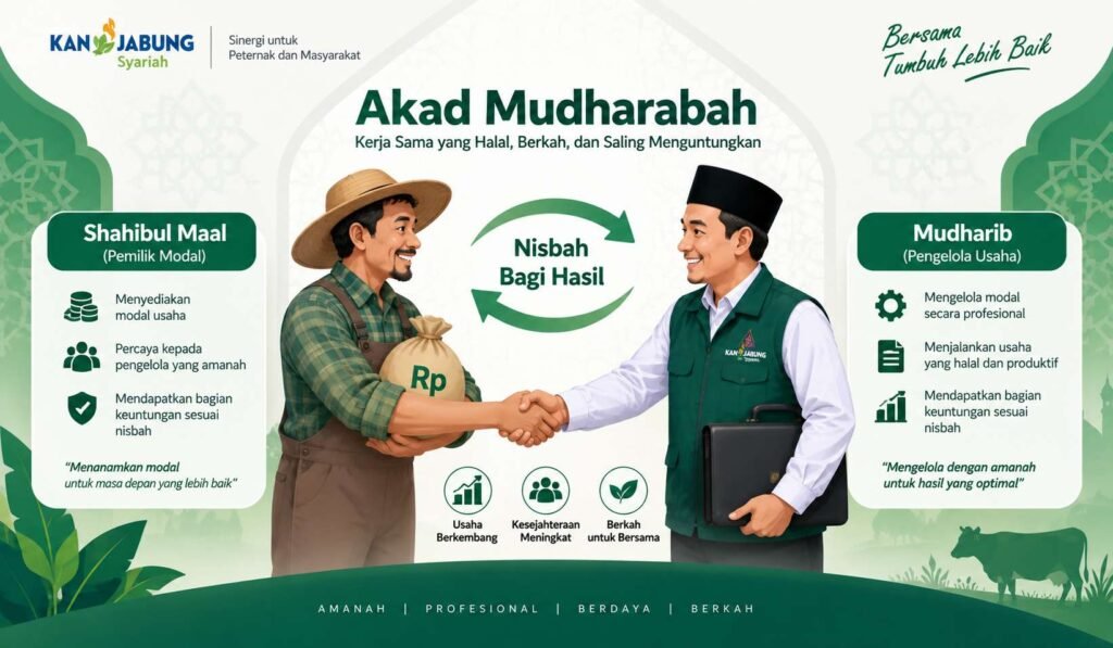 pengertian akad mudharabah shahibul maal dan mudharib dalam koperasi syariah