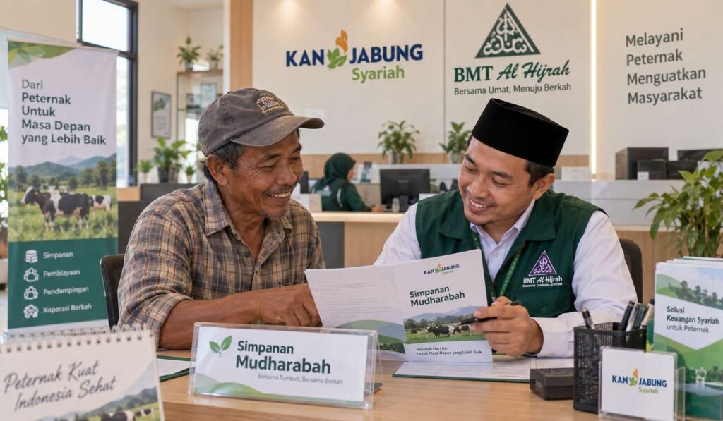 contoh penerapan akad mudharabah di BMT Al Hijrah KAN Jabung simpanan dan pembiayaan
