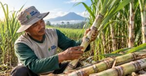 bibit tebu berkualitas seleksi mata tunas sebelum tanam di lahan