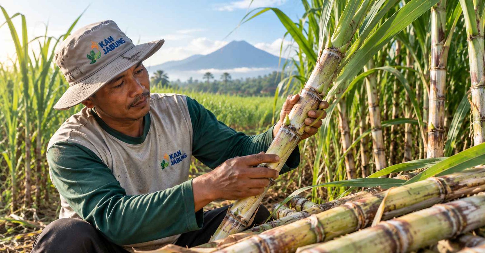 bibit tebu berkualitas seleksi mata tunas sebelum tanam di lahan