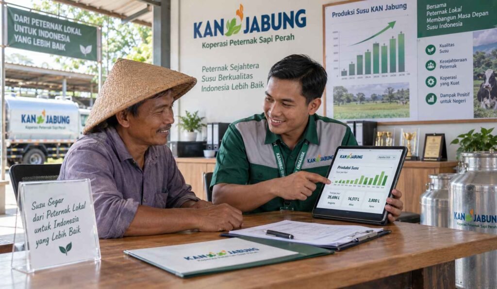 pelajaran dari data produksi susu koperasi KAN Jabung untuk peternak sapi perah